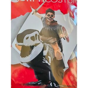MorphCostumes Skeleton T Rex Ride On Inflatable‎ Child Costume Fan Battery Pack
